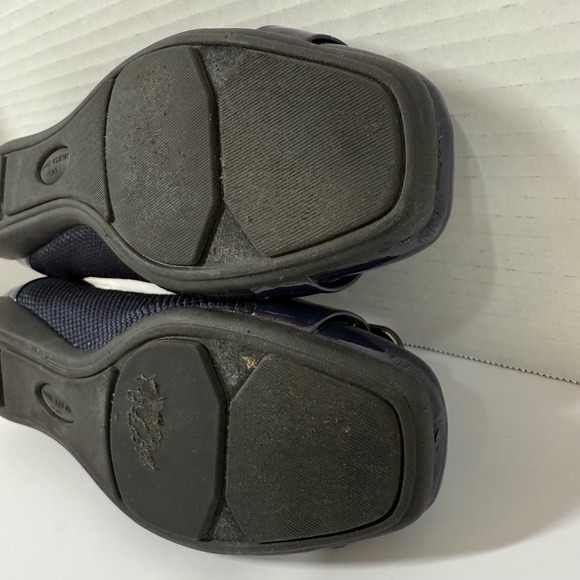 Anne Klein Akunice Navy Women 6 1/2M Patent Toe Ballet Flat Heel Comfort Buckle - Picture 14 of 16